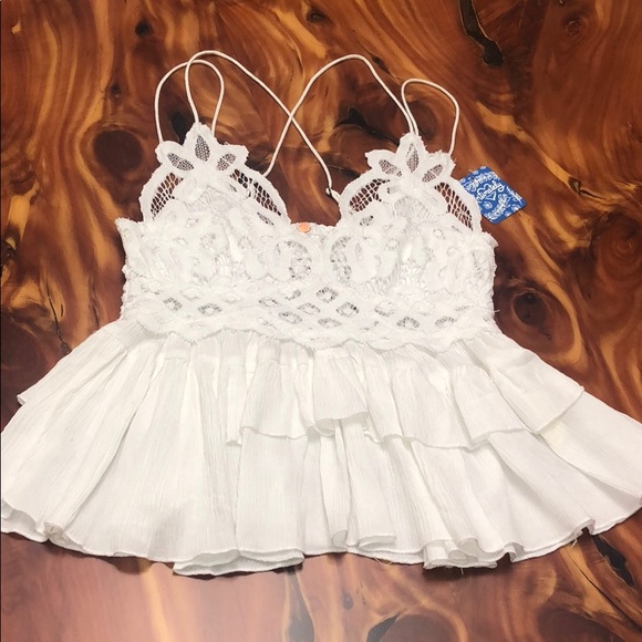 Free People Adella Lace Detail Smock Back … - Picture 10 of 16